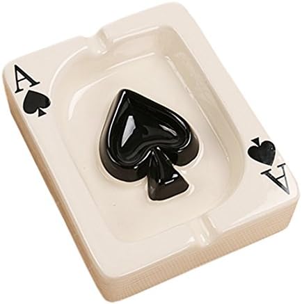 LAUYOO Ceramic Ashtray Portable Modern Black