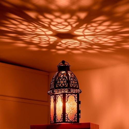 DECORKEY Set of 2 Moroccan Lanterns Indoor Outdoor