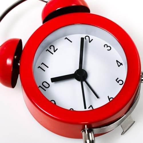 Noamus 6 Pcs Mini Twin Bell Alarm Clocks
