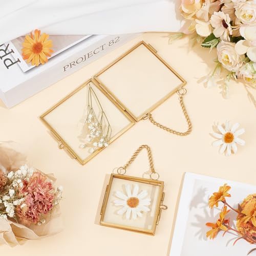 OLYCRAFT 2pcs Wall Hanging Photo Frames with Chain