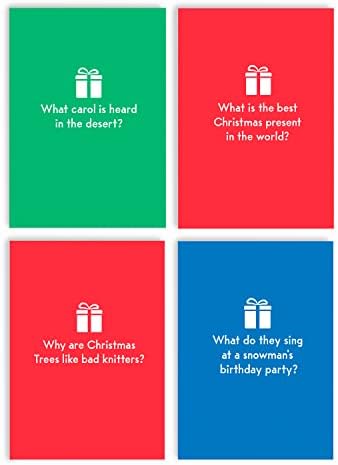 Huxters Christmas Cracker Jokes Cards Pack of 8