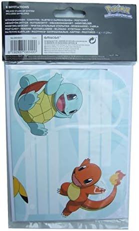 Amscan Pokmon Party Invitations 8 Pack