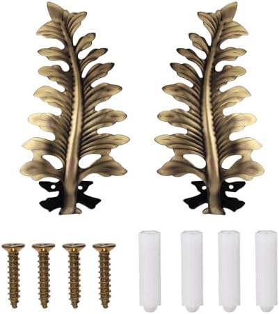 SUQ I OME Bronze Leaf Curtain Holdbacks 2 Pcs