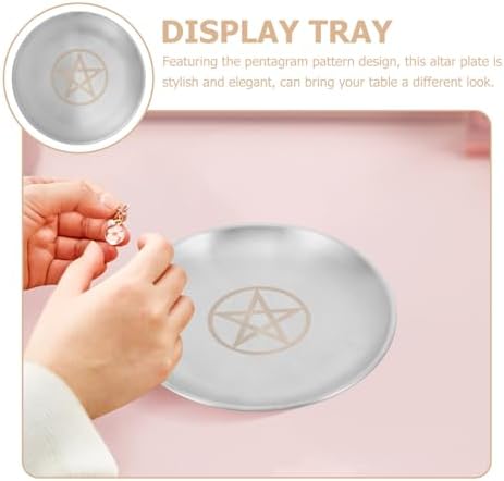 IMIKEYA Pentagram Altar Ritual Plate Dish