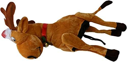 Beistle Plush Christmas Moose Hat for Parties