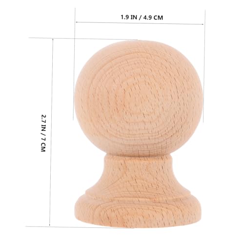 Jojofuny Wooden Finials for Round Wood Decor