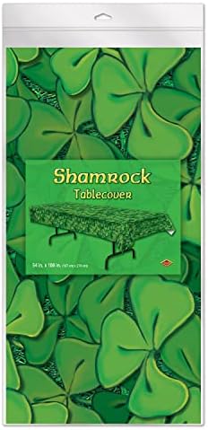Beistle Shamrock Table Cover for St Patricks Day