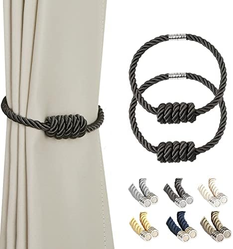 BEL AVENIR Magnetic Curtain Holdbacks 2 Pack