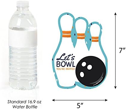 Big Dot of Happiness Bowling Fun Fill-In Invitations Set of 12
