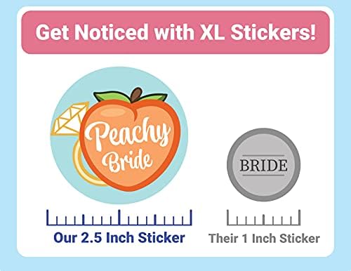 ELLOPI 12Pc Glossy Savannah Bachelorette Stickers