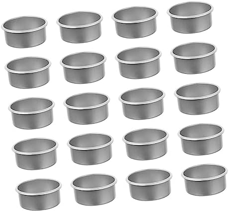 Cabilock 24Pcs Iron Candle Cups for DIY Decorations