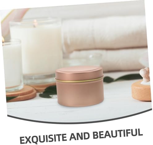 Unomor 12Pcs Aromatherapy Candle Cans with Lids Metal Tins for DIY