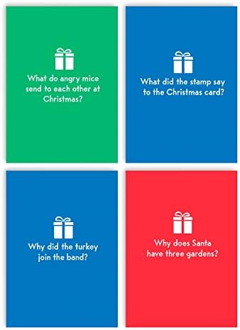 Huxters Christmas Cracker Jokes Cards Pack of 8