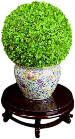 Festcool Wooden Fishbowl Display Vase Stand 16 Inch