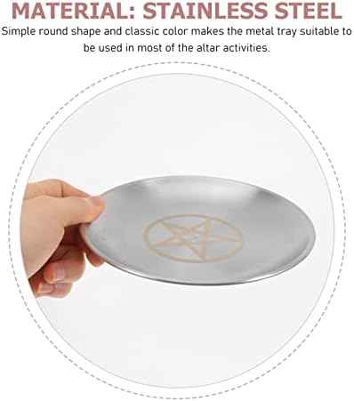 IMIKEYA Pentagram Altar Ritual Plate Dish
