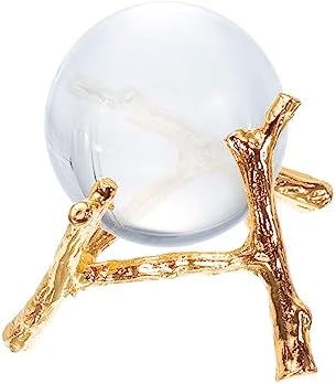 MECCANIXITY Gold Alloy Egg Sphere Display Holder