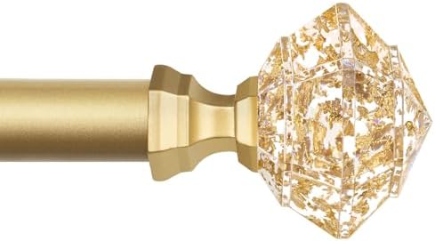 TONIAL Telescoping Curtain Rods 32-58 Inch Luxury Gold
