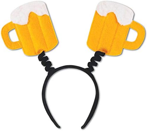 Beistle 2 Pack Beer Mug Boppers Yellow