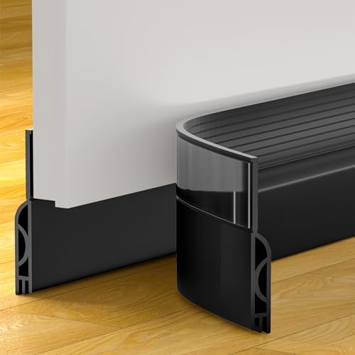 Black Door Draft Stopper 39 Inches Weather Seal