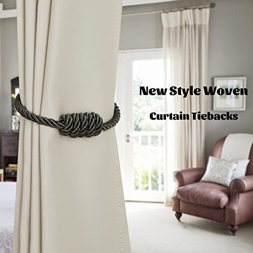 BEL AVENIR Magnetic Curtain Holdbacks 2 Pack