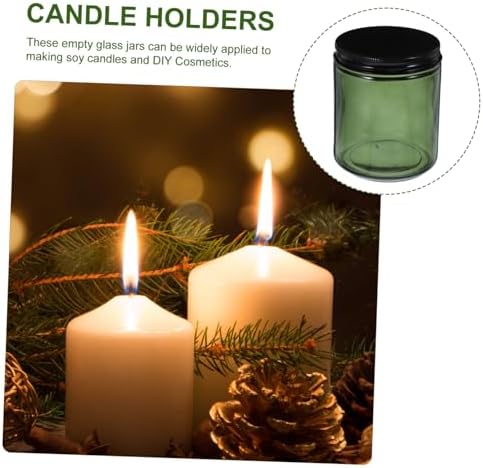 12pcs Glass Candle Tins for Aromatherapy and Home Decor