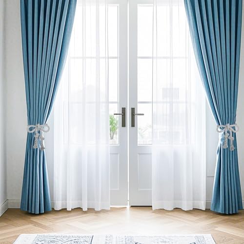 4 Pcs Hand Woven Curtain Tiebacks No Drilling