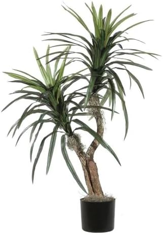 Vickerman 4 Artificial Marginata Bush in Black Pot