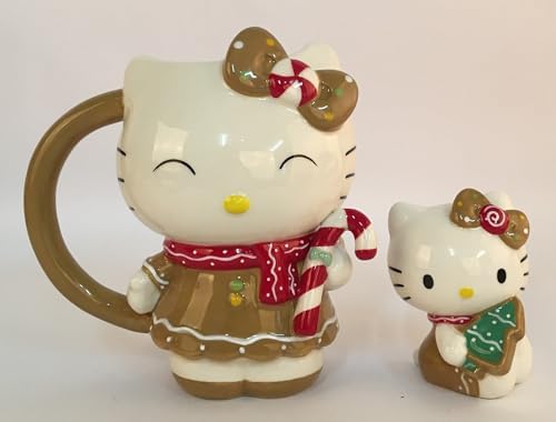 Blue Sky Clayworks Hello Kitty Christmas Mug and Figurine Set