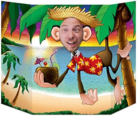 Luau Monkey Photo Prop Party Accessory