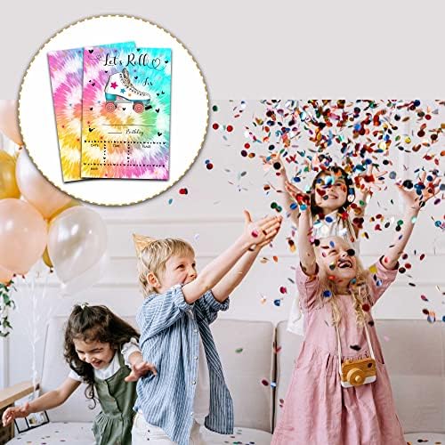 Skating Birthday Invites with Envelopes 20 Pack
