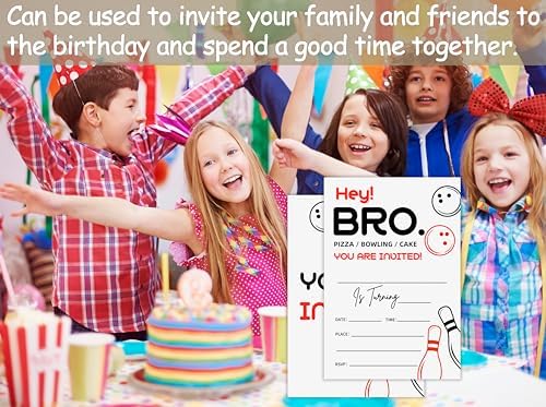 Bro Birthday Invitations with Envelopes