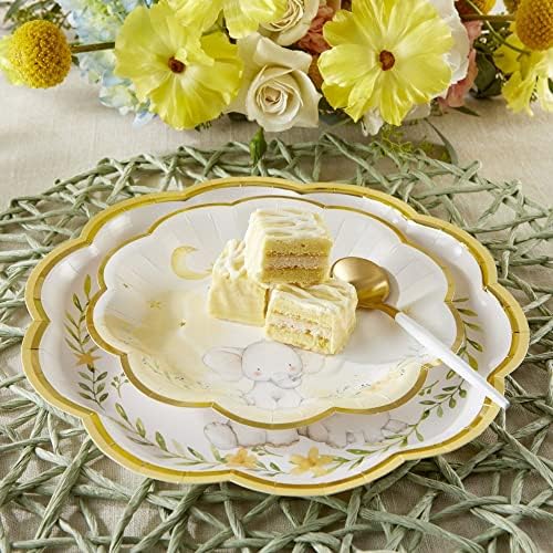 Kate Aspen 64 Pcs Elephant Baby Paper Plates 9 Inch