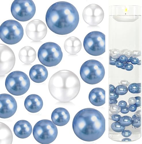 Floating Pearls Vase Filler Decor 105pcs 1000 Transparent Beads
