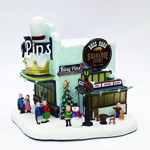 Moments In Time Christmas Village Building with LED Lights and Music