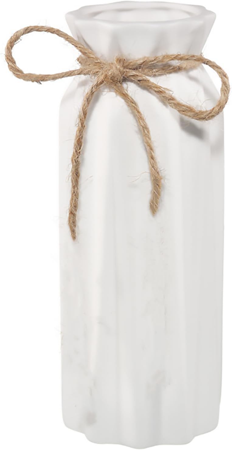 White Ceramic Vase - Modern Home Decor 827 H