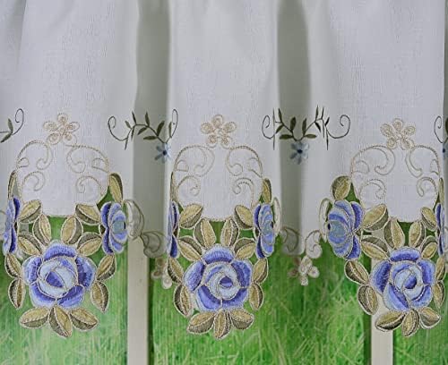Todays Curtain Verona Reverse Embroidery Valance 14 In