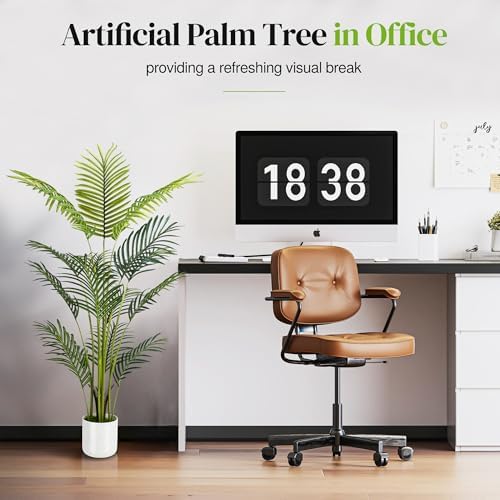 Artificial Palm Tree 4FT 2 Pack with White Planter