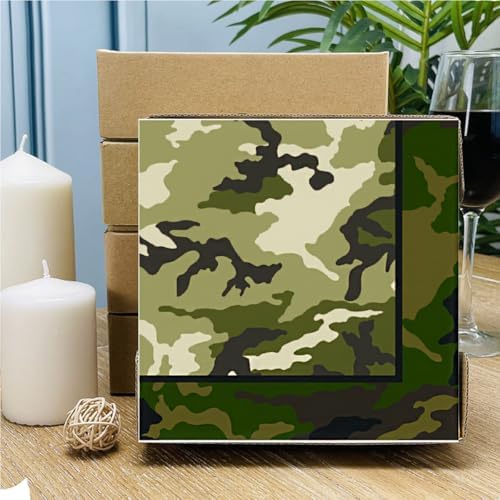50 Piece Camouflage Napkins for Military Themed Parties
