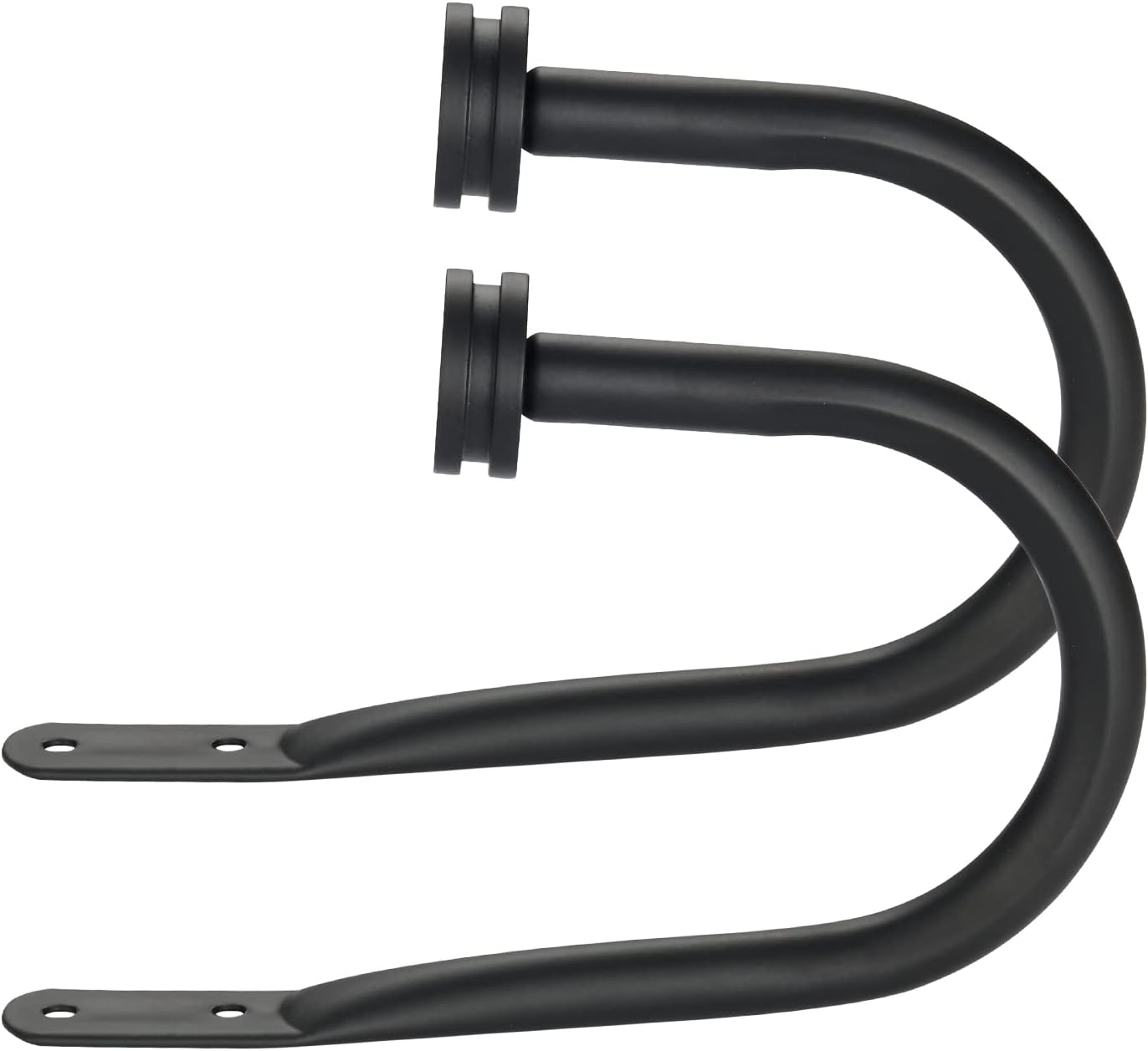 Kemmie Curtain Holders 2 Pack Matte Black Holdbacks