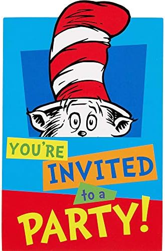 Youre Invited to a Party Dr Seuss Postcard Invitations Pack of 8