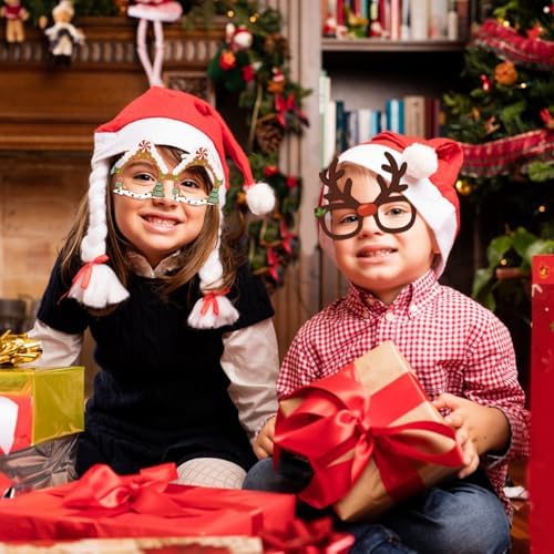 12Pcs Christmas Glasses for Kids and Adults