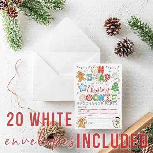 Main Event Prints Cookie Exchange Party Invitations