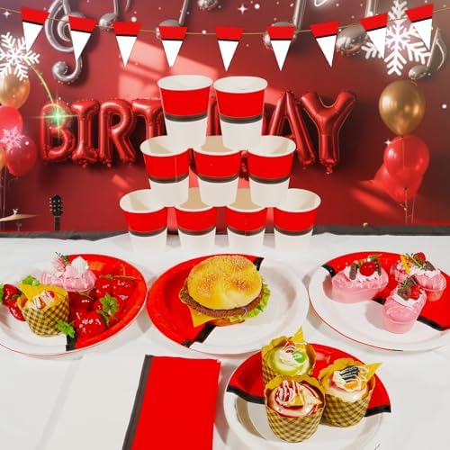 76 Pcs Cartoon Animation Birthday Party Supplies Plates