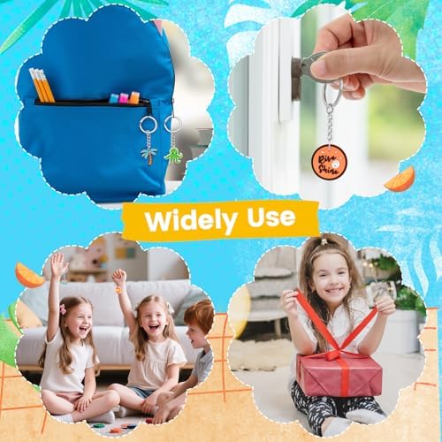 30pcs Cute Summer Keychain Charms for Bags and Keys