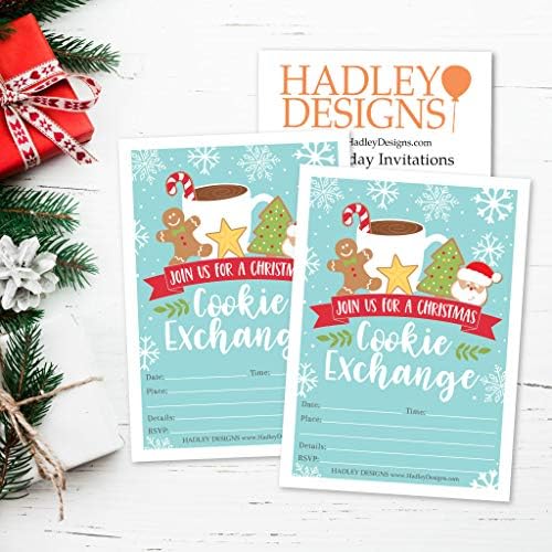 Hadley Designs 25 Cookie Exchange Party Invitations