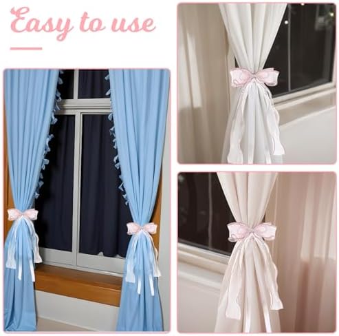 Pink Butterfly Curtain Tiebacks 2 PCS