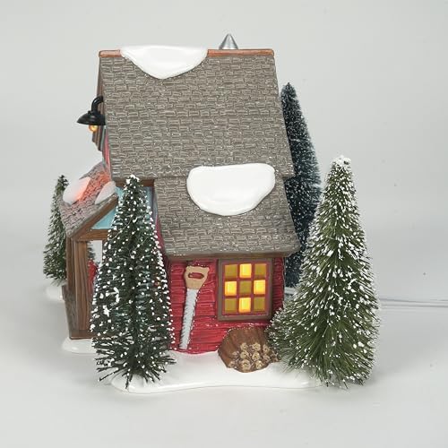 Department 56 Original Snow Village Farms Tree Lot Lit Building 63 Inch
