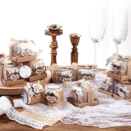 Retisee Wood Candle Holders for Wedding Baby Shower