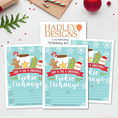 Hadley Designs 25 Cookie Exchange Party Invitations