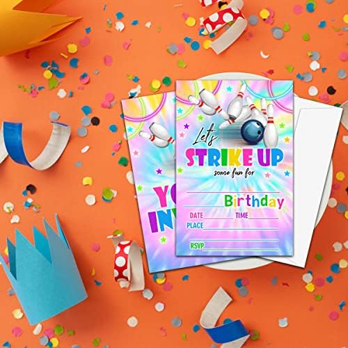NYCTUG Neon Bowling Party Invitation Set